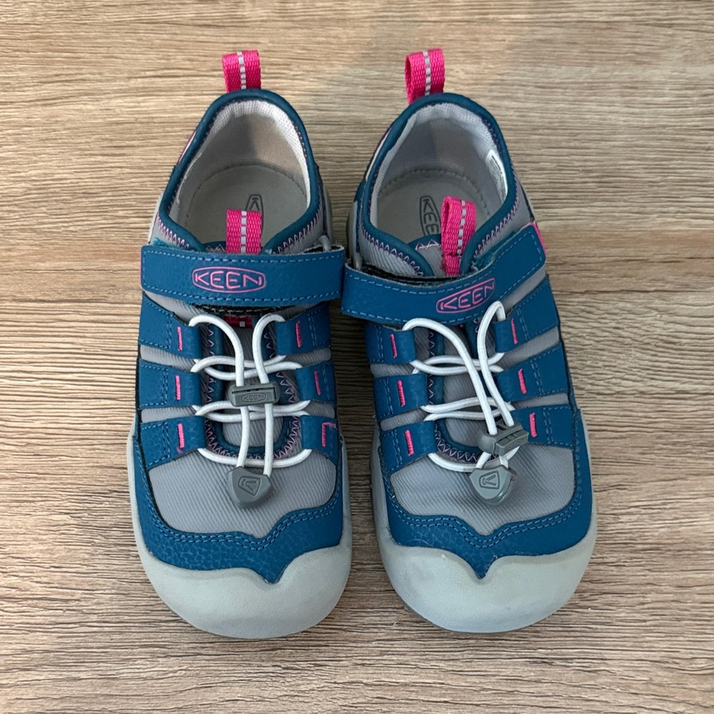 Keen Notch Hollow Kids Teal and Light Gray Water Shoes